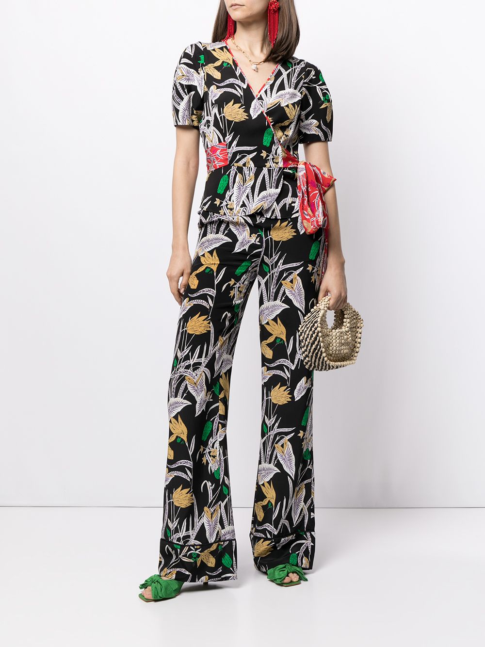 фото Dvf diane von furstenberg alexia botanical-print blouse