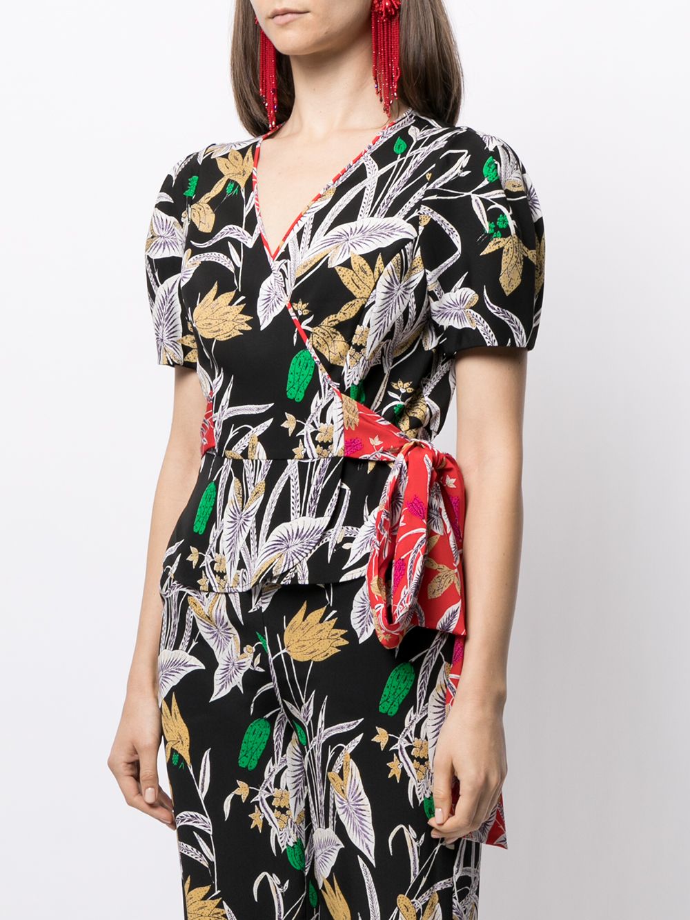 фото Dvf diane von furstenberg alexia botanical-print blouse