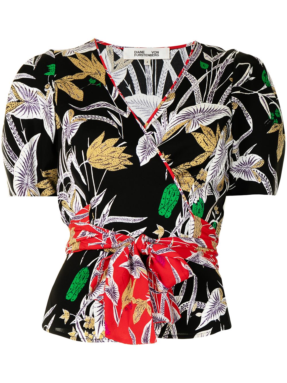 фото Dvf diane von furstenberg alexia botanical-print blouse