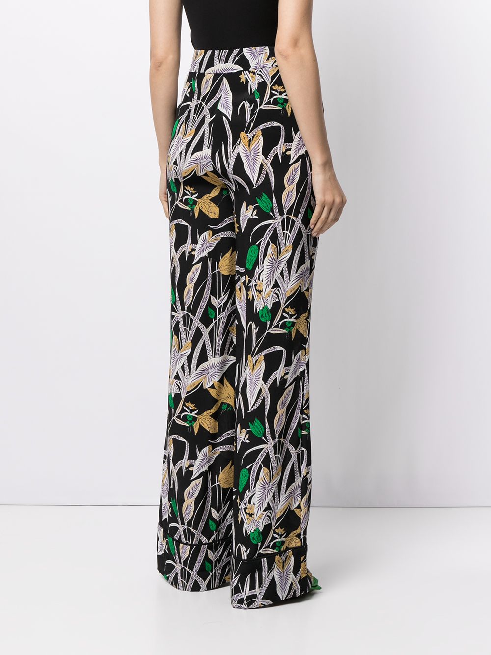 фото Dvf diane von furstenberg federica botanical-print palazzo trousers