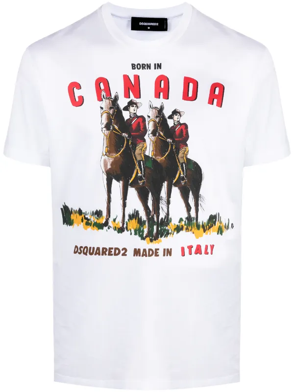 Dsquared2 Born In Canada Print T-shirt - Farfetch