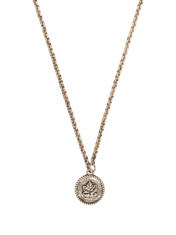 Dsquared2 Maple Leaf Pendant Necklace Farfetch - Maple Leaf Pendant Necklace