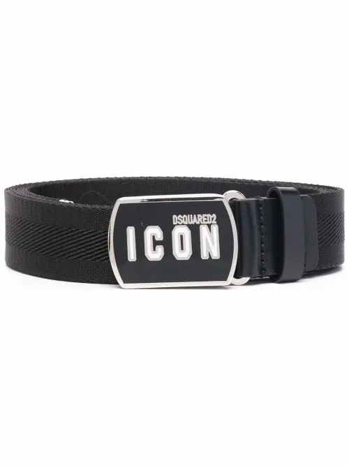 Ceinture à patch logo - DSQUARED2 - Modalova