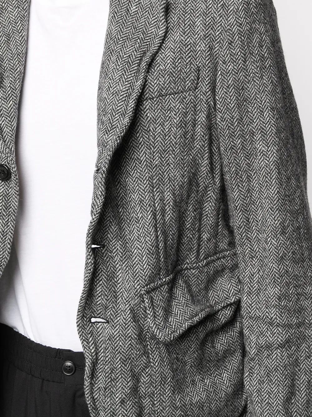 Dsquared2 Herringbone Print Blazer In 灰色