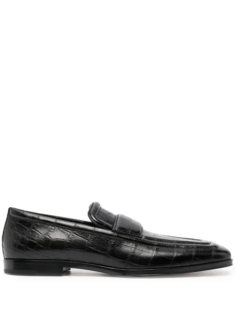 Bottega Veneta Moletom bico quadrado com efeito pele de crocodilo