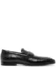 Image 1 of Bottega Veneta crocodile-effect square toe loafers