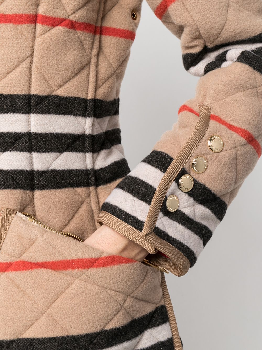 фото Burberry куртка в полоску icon stripe