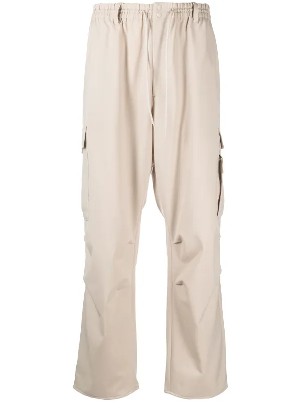 wide leg drawstring trousers