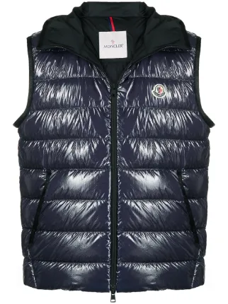 mens moncler hooded gilet