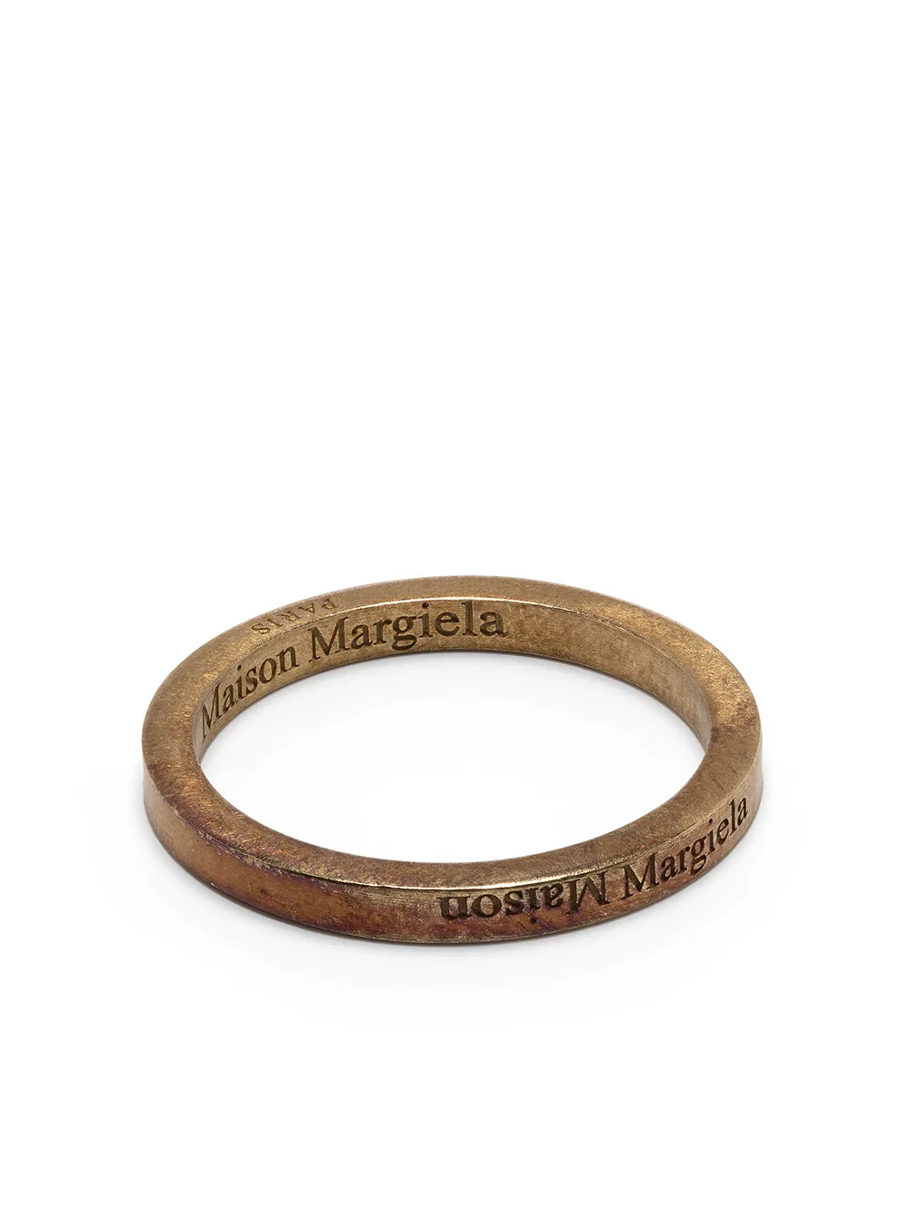 фото Maison margiela кольцо с гравировкой логотипа