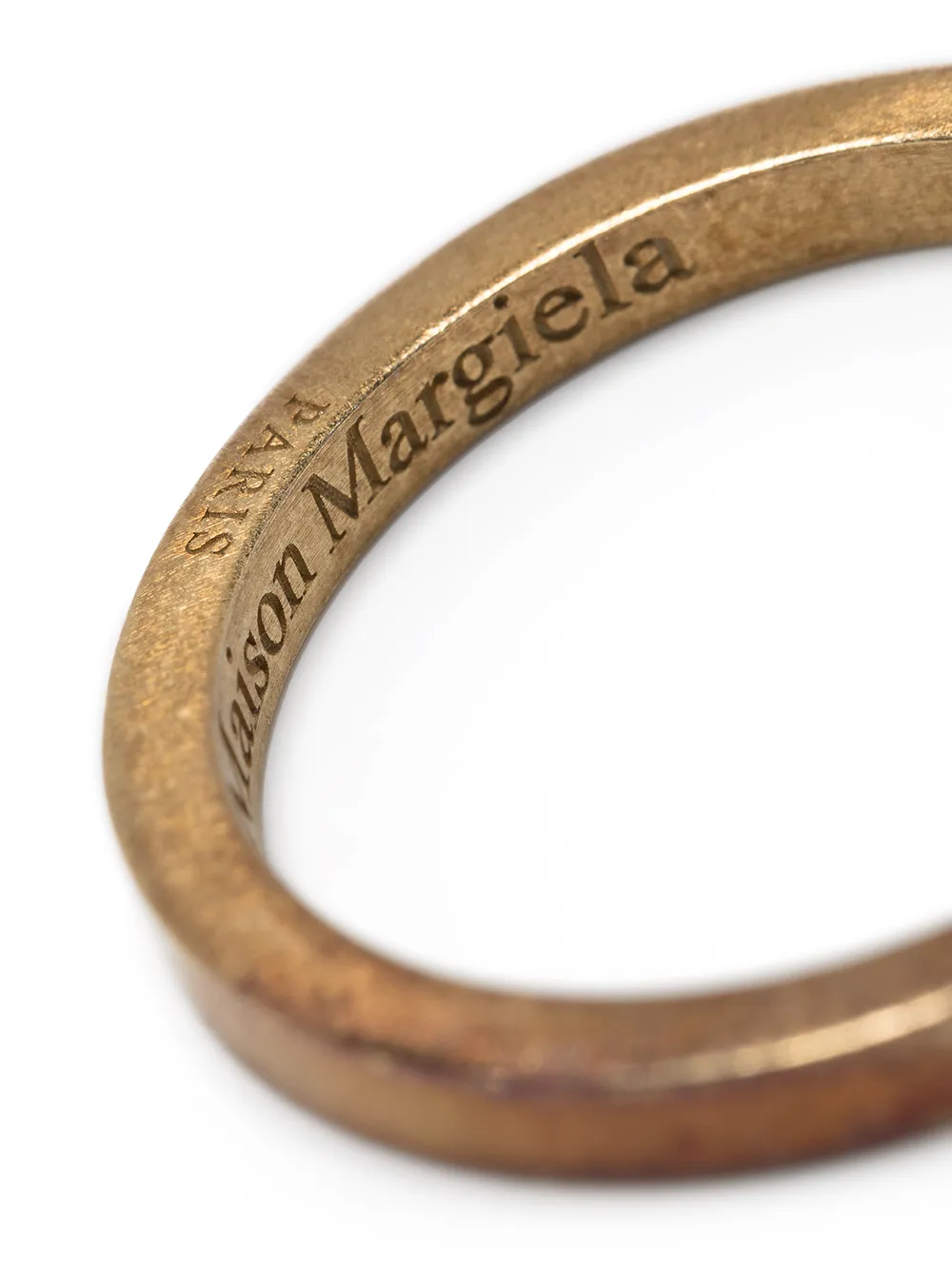 фото Maison margiela кольцо с гравировкой логотипа