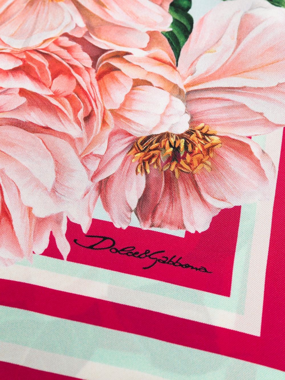 фото Dolce & gabbana платок с цветочным принтом