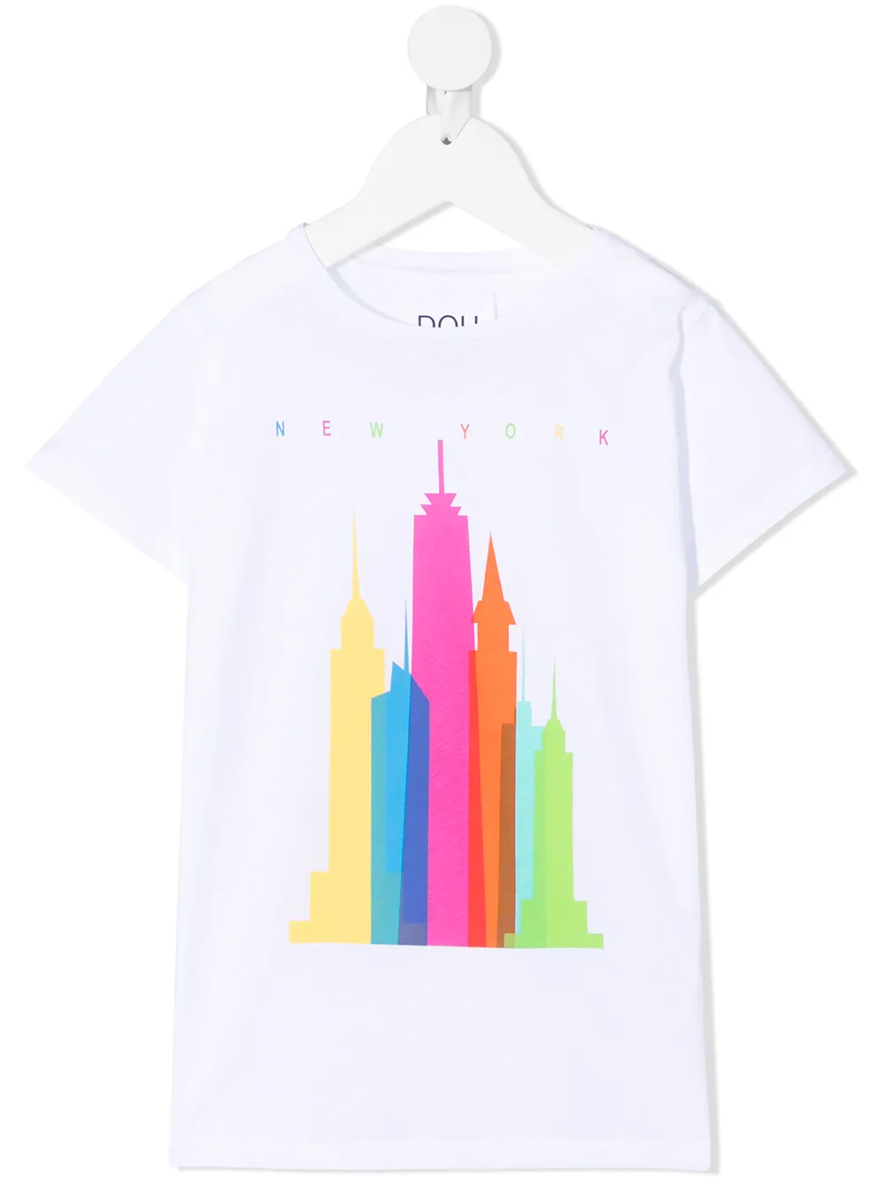 

Douuod Kids playera con estampado New York - Blanco