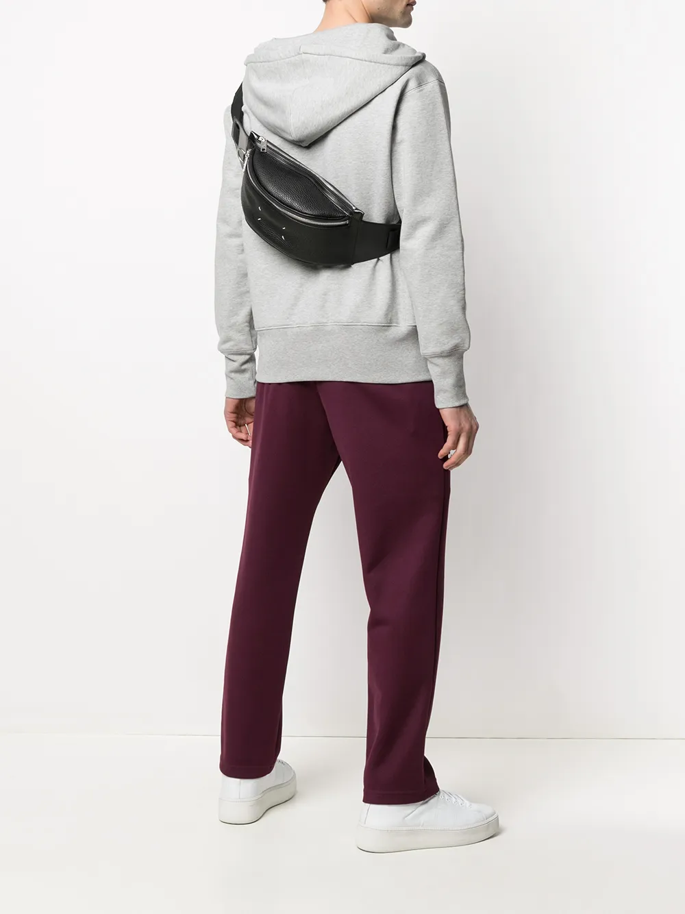 фото Maison margiela поясная сумка с декоративной строчкой