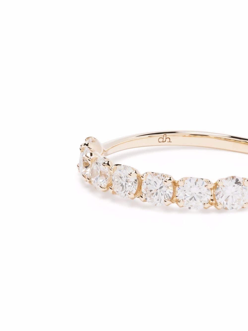 Shop Dinny Hall 14kt Yellow Gold Primrose Diamond Half Eternity Ring