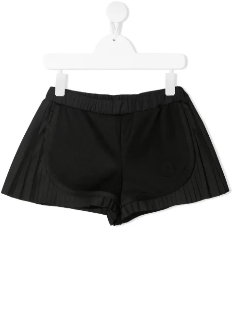 Moncler Enfant shorts con paneles plisados