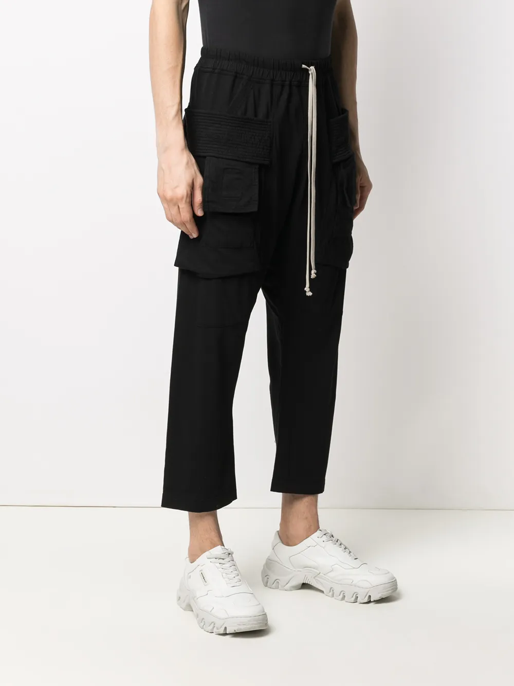 фото Rick owens drkshdw расклешенные брюки средней посадки