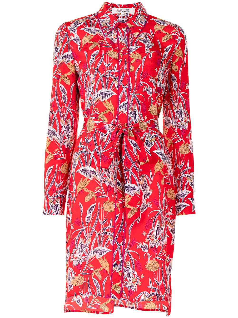 фото Dvf diane von furstenberg prita botanical-print dress