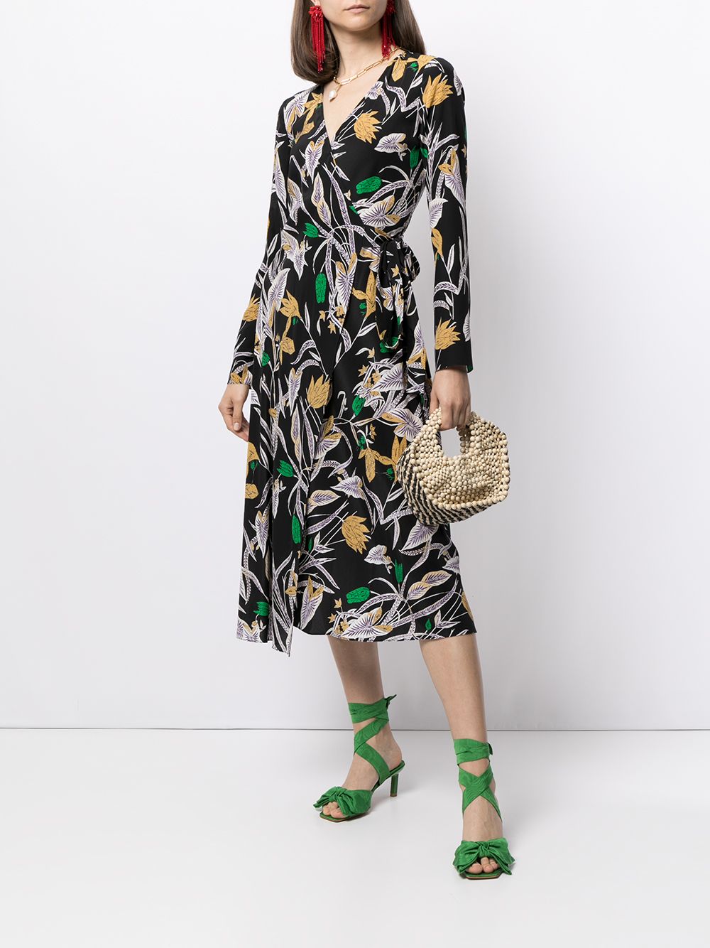 фото Dvf diane von furstenberg tilly botanical-print dress