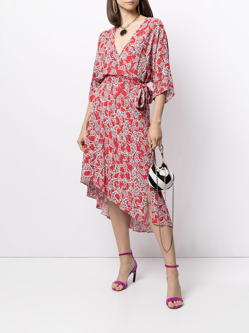 фото Dvf diane von furstenberg eloise ox-print dress