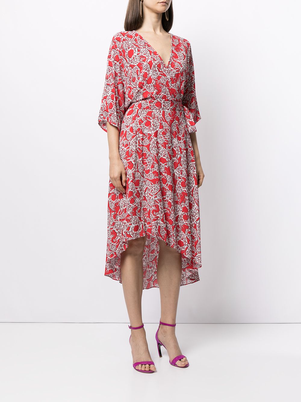 фото Dvf diane von furstenberg eloise ox-print dress