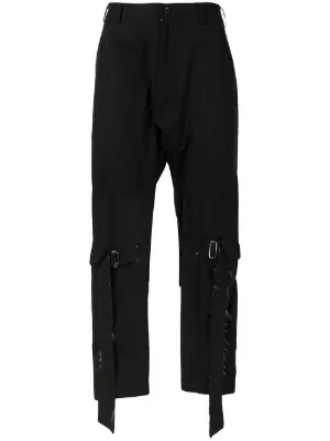 Black Comme Des Garçons ジップトリム パンツ | ブラック | FARFETCH JP