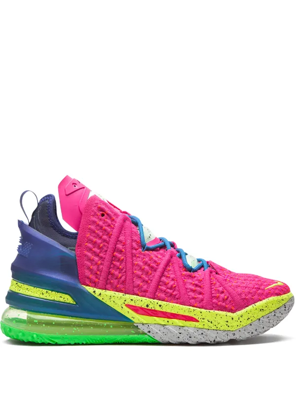 Nike LeBron 18 Los Angeles By Night Sneakers Pink FARFETCH AE