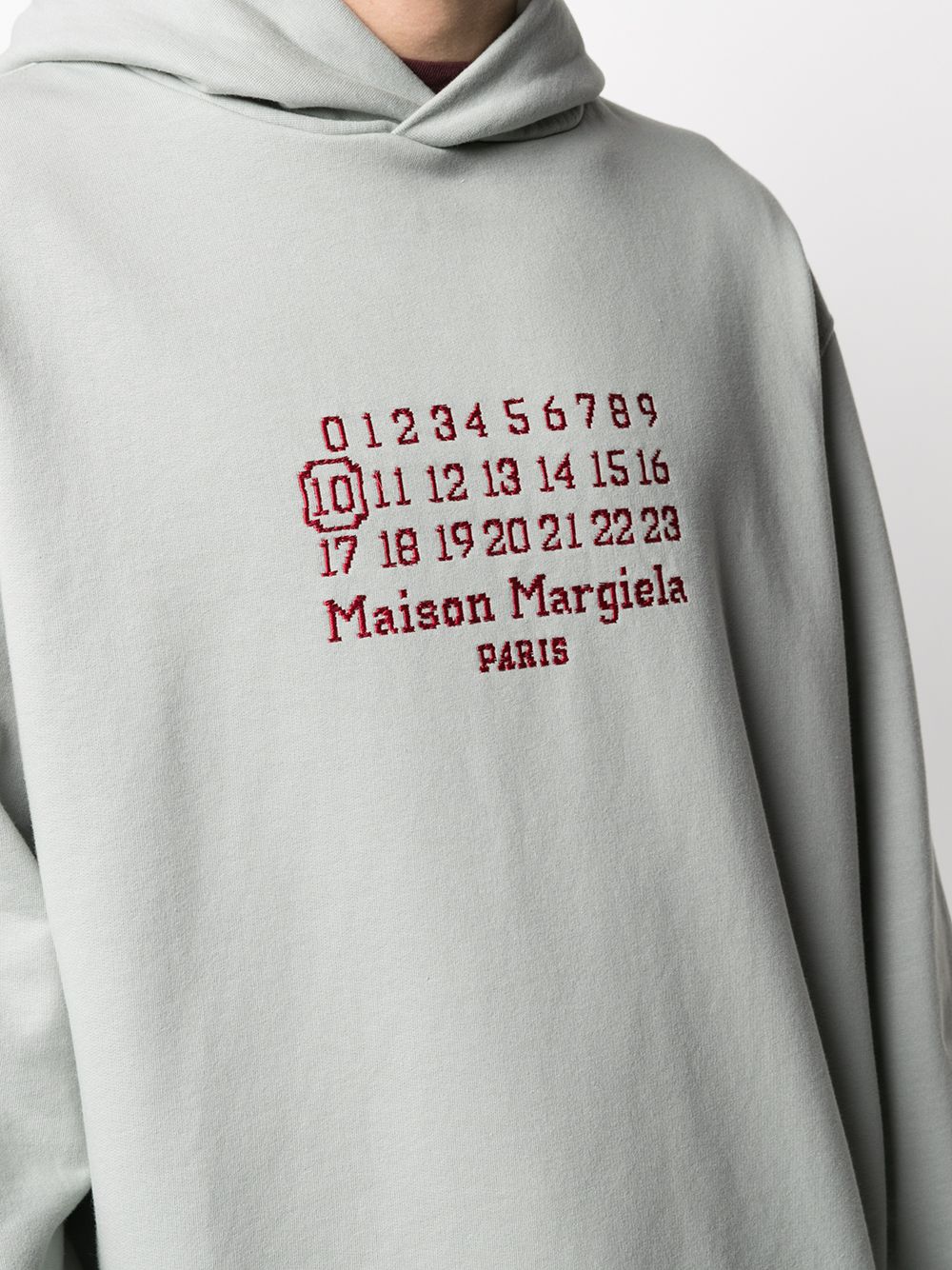 фото Maison margiela худи оверсайз с вышивкой