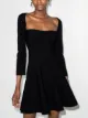 Image 2 of KHAITE Dylan square-neck mini dress