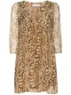 Image 1 of Cloe Cassandro Carly printed silk minidress