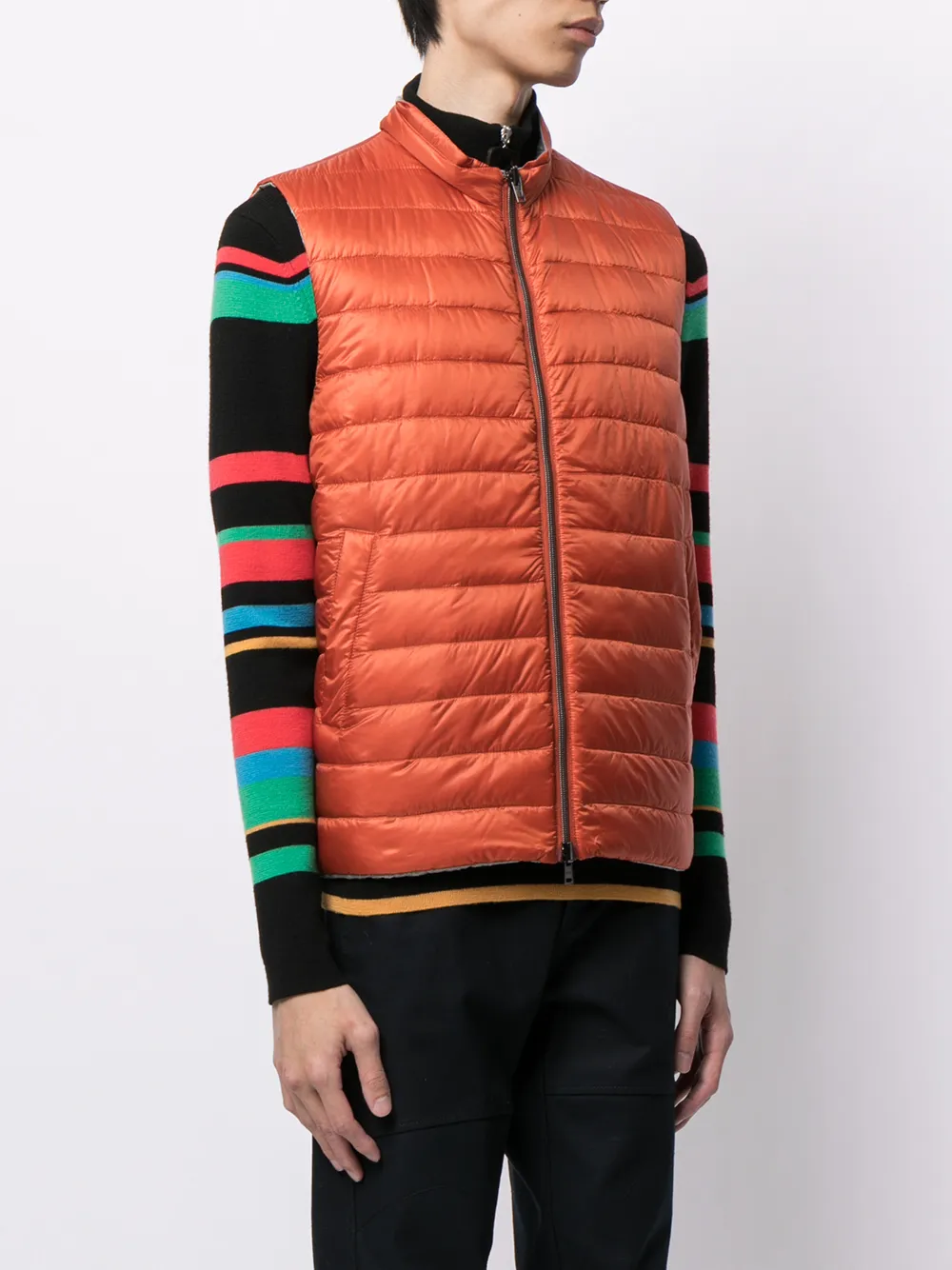 Herno Reversible Padded Gilet In Orange | ModeSens