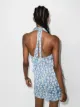 Cloe Cassandro Beniras halterneck printed dress