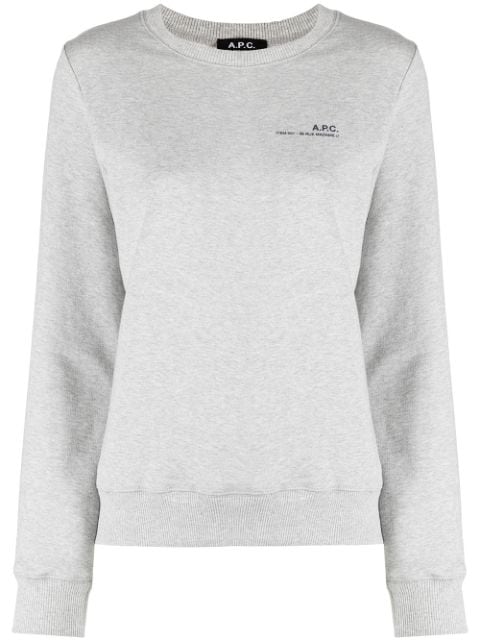 A.P.C. logo print sweatshirt Women