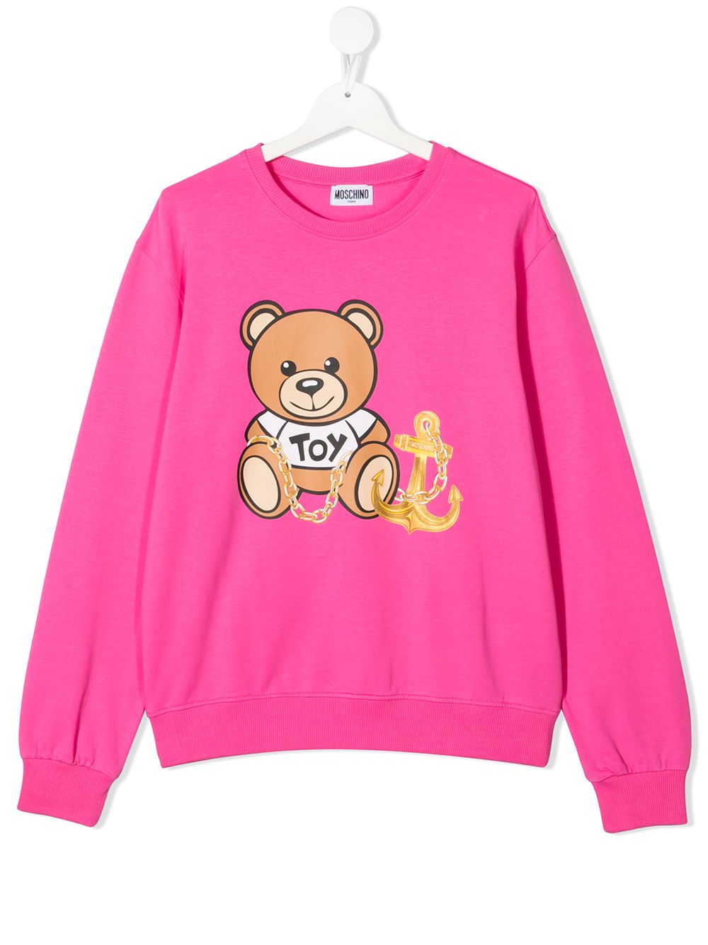 фото Moschino kids толстовка с принтом teddy bear