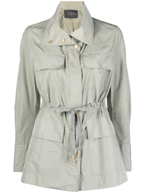 Lorena Antoniazzi tie-waist windbreaker jacket 
