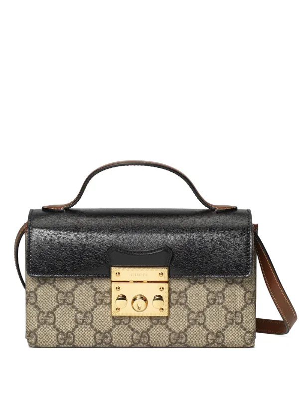 Gucci Padlock GG Supreme Shoulder Bag - Farfetch