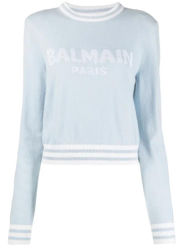 balmain crop jumper