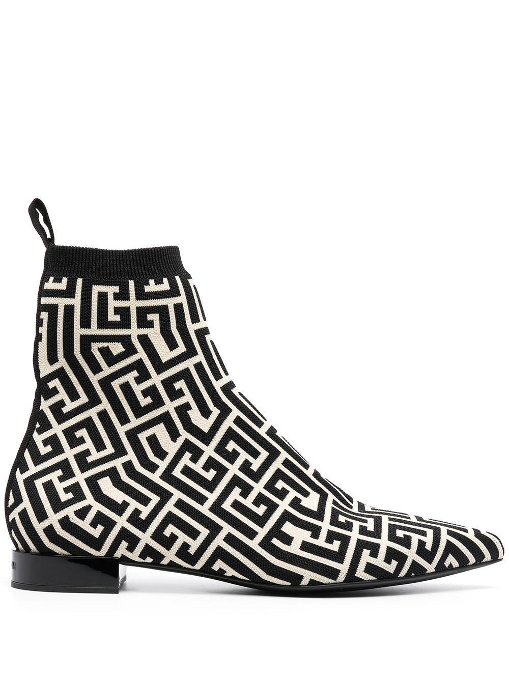 

Balmain botas con monograma en jacquard - Neutro