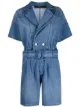 Image 1 of Federica Tosi belted-waist short-sleeved playsuit