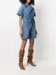 Federica Tosi belted-waist short-sleeved playsuit