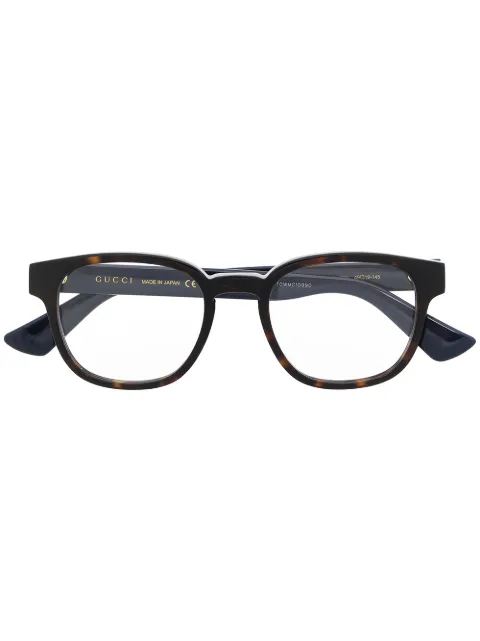 Gucci Eyewear lentes con armazón redonda estilo carey
