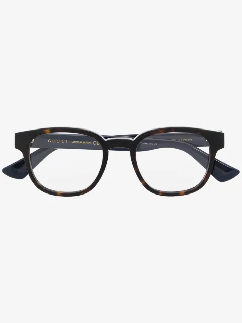 Gucci Eyewear tortoiseshell round-frame glasses