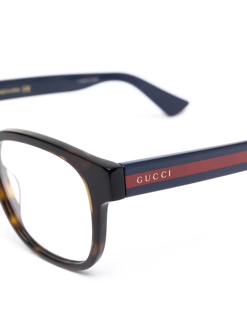 фото Gucci eyewear очки в круглой оправе черепаховой расцветки