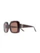 Изображение 2 из Gucci Eyewear солнцезащитные очки в квадратной оправе с логотипом Interlocking G