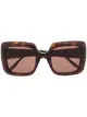 Изображение 1 из Gucci Eyewear солнцезащитные очки в квадратной оправе с логотипом Interlocking G
