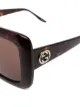 Gucci Eyewear солнцезащитные очки в квадратной оправе с логотипом Interlocking G
