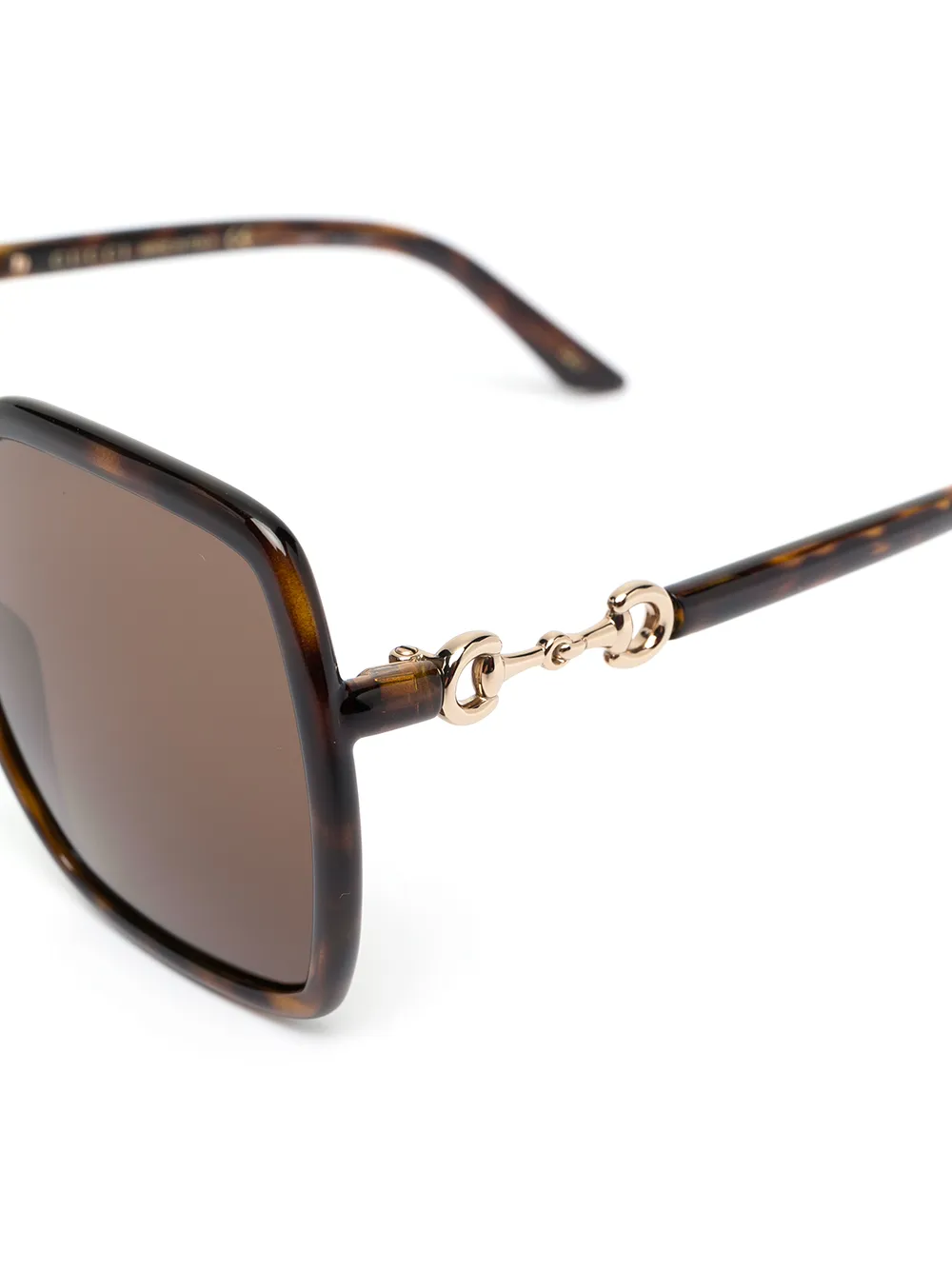 фото Gucci eyewear солнцезащитные очки в массивной оправе