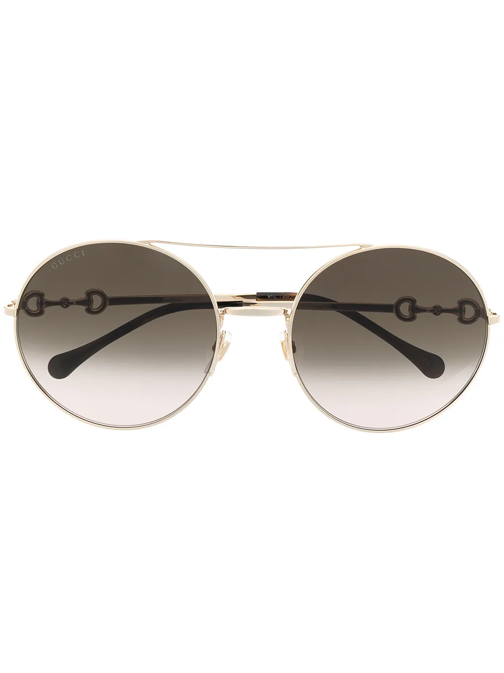 

Gucci Eyewear lentes de sol con armazón redonda - Dorado