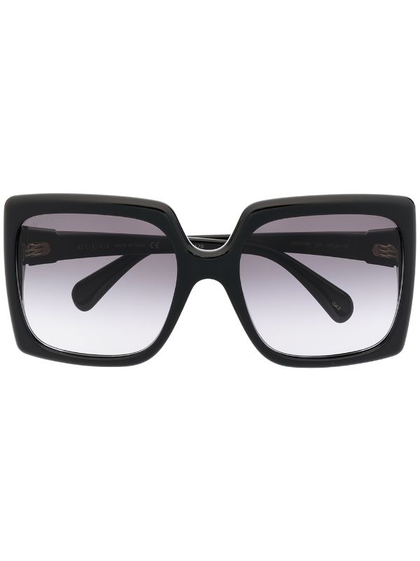 Oversized Square Sunglasses in Black - Gucci