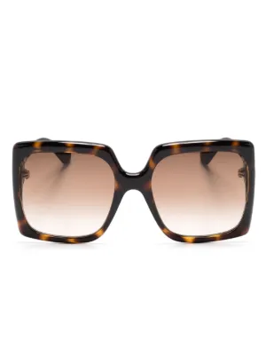 PRADA ブラウンキャットアイサングラス Symbole cat-eye sunglasses in brown - Prada | Mytheresa